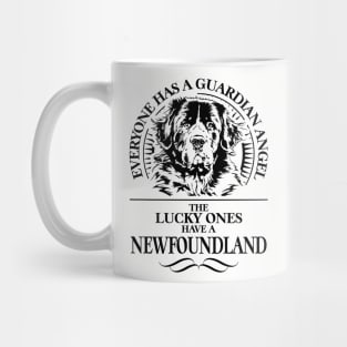 Newfoundland Dog Guardian Angel dog saying Mug